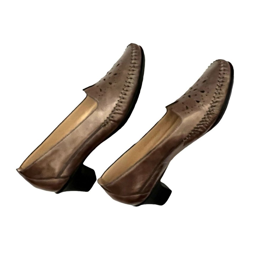 NIB SAS Sonyo Slip On Heels Size 6.5 M Portobello Made In USA Comfort - Picture 3 of 7
